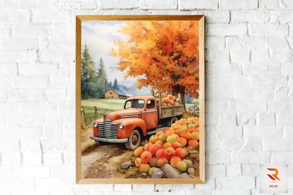 Download Maple Tree &amp; Old Truck Wall Art - Premium Resources
