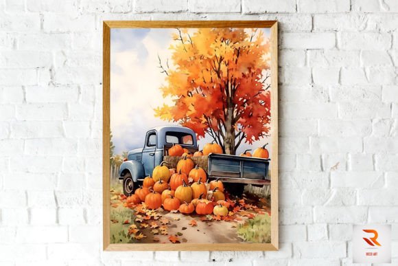 Download Maple Tree &amp; Old Truck Wall Art - Premium Resources